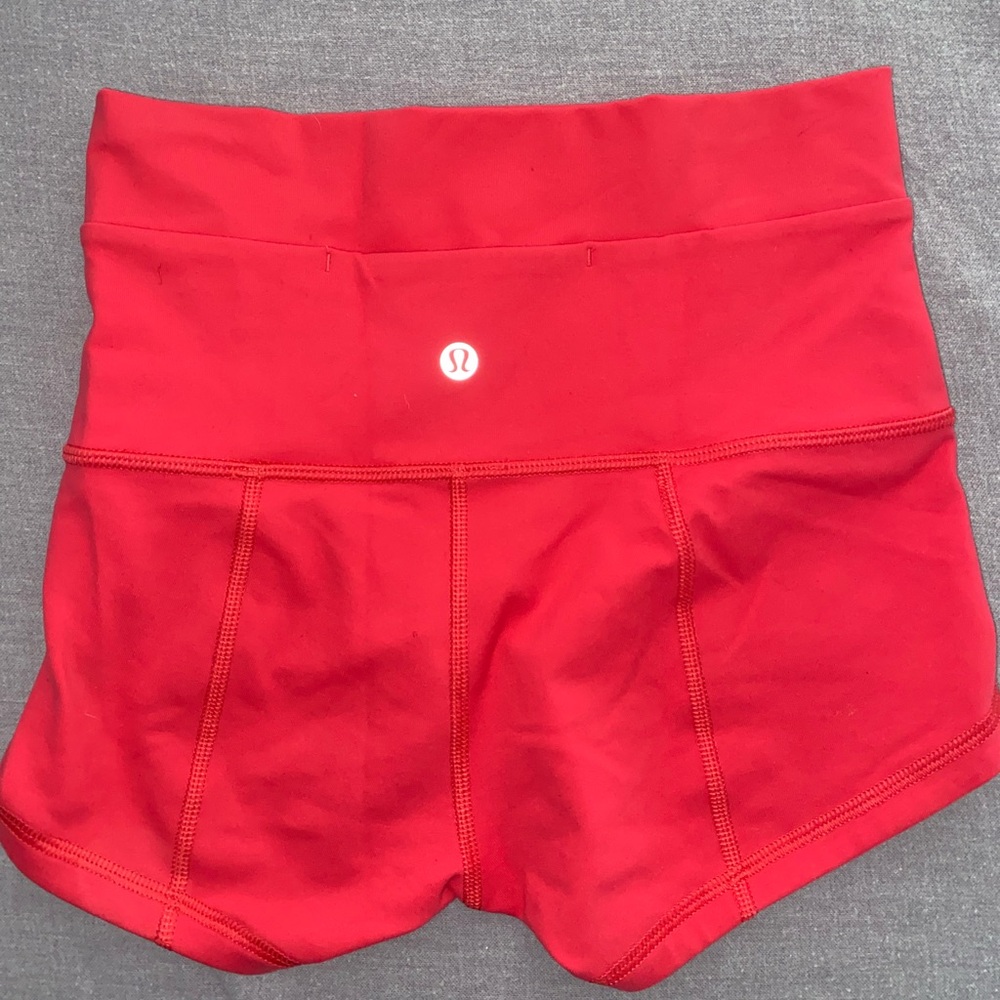 Pink! Only worn once! Lululemon shorts